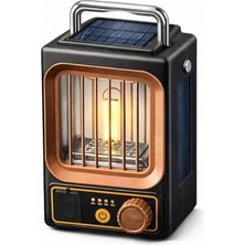 Cekar Store Solar ve USB Şarjlı Kamp Lambası – Dimmer Ayarlı Tungsten Filament Led, Gece Lambası, Taşınabilir Solar Işık, Outdoor Kamp, Ev ve Araç Için Aydınlatma          [enerji Sınıfı A]