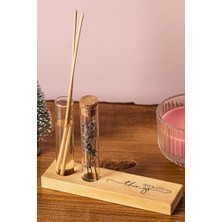 Cekar Store Doğum Günü Hediyesi Mottolu Çiçekli Dekoratif Set - Bambu Oda Kokusu Şişesi