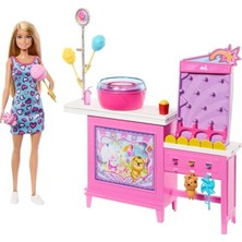 Cekar Store Barbie Mysteries: Beach Detectives Barbie 'malibu' Bebek, Pamuk Şeker Makinesi, Oyun Kabini ve Ödüller ile Birlikte 20 Aksesuar Içeren Oyun Seti, JFV67