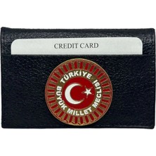 Trend Cüzdan Süper Mini Kredi Kartlık Tbmm Rozetli Hakiki Deri