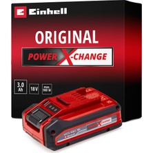 Einhell Orijinal18 V 3.0 Ah Power X-Change Plus (18 V akü, tüm PXC için çok yönlü, deşarj olmadan, 3 aşamalı LED şarj seviyesi, şarj döngüleri, şarj cihazı olmadan) - 4511501