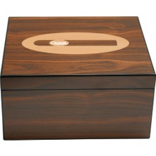 Premium Quality Premiumquality Polermo Kahverengi Sedir Humidor Puro Kutusu - TR9639