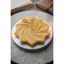 Spiral Fidget Oyuncak - Yıldızı Illüzyonlu Stres Oyuncağı - Rahatlatıcı Oyuncak (Soft Sarı)