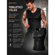 Ankaflex  Fermuarlı Incelticikorse Sauna Yeleği Bel Karın Toparlayıcı Ceket Termal Ayarlanabilir Yelek
