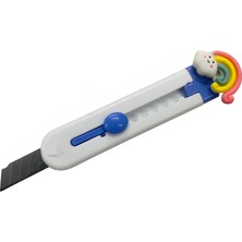 Elegantshop Mini Maket Bıçağı Falçata 9 cm 665A-BULUT