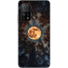 Le Balvo Xiaomi Mi 10 T Uyumlu Ay Gökyüzü Baskılı Silikon Kılıf