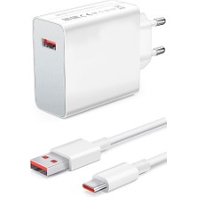 120WATT Turbo 1 x Usb-A 1 mt A To C Kablolu Duvar Şarj Aleti AC109 Midastech