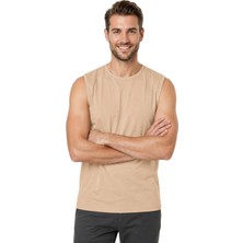 Özkan Underwear Özkan 12472 Erkek Premium Kumaş Pamuklu Modal Nefes Alabilir Rahat Bisiklet Yaka Sıfır Kol T-Shirt