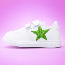 ALCdesing Green Yıldız Detaylı Kız Çocuk Spor Ayakkabı ve Sneakers