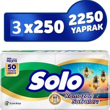 Solo Süper Peçete 250 Li x 3 Paket