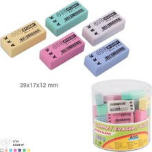 Ark Silgi Pastel Renkler Karışık Renk 20 Adet