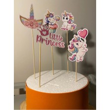 Sinek Kupası Tasarım Unicorn Doğum Günü Pasta Süsü Doğum Günü Süsü