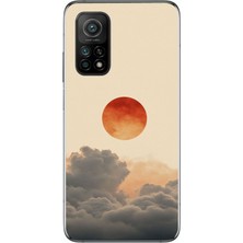 Le Balvo Xiaomi Mi 10 T Uyumlu Bulut ve Güneş Baskılı Silikon Kılıf
