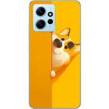 Le Balvo Redmi Note 12 4g Uyumlu Sarı Köpek Baskılı Silikon Kılıf