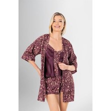 3'lü Şort Takımı Desenli Mery Woman