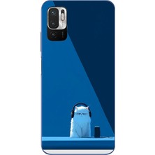 Le Balvo Redmi Note 10 5g Uyumlu Kulaklı Kedi Baskılı Silikon Kılıf