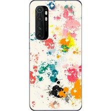 Le Balvo Xiaomi Mi 10 Lite Uyumlu Renkli Boyalar Baskılı Silikon Kılıf