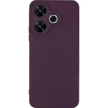 Mey Ithalat®   Redmi 13 4g Kılıf First Silikon - Mürdüm