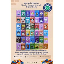 Arvela 10 Adet Bricks Marka Tamamı Seçmeli Mini Blok Seti - Sen Ne Seçersen