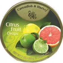 Cavendish & Harvey Citrus Fruit Drops (Karışık Limon) 200 gr *6'lı