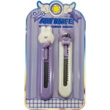 Elegantshop Mini Maket Bıçağı Falçata 2'li Set 9 cm OLX-8953