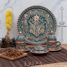 Eriza 2 Fincanlı-Tepsili-Lokumluklu Geleneksel Set