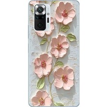 Le Balvo Redmi Note 10 Pro Uyumlu Gül Kurusu Baskılı Silikon Kılıf