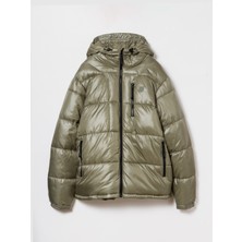 Gap Erkek Yeşil Geri Dönüştürülmüş Heavyweight Şişme Puffer Şişme Mont