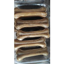 Nanbell Ans Bone Yenilebilir Pres Sığır Derisi Kemik Köpek Diş Kaşıyıcı Natural 12,5 Cm(60-70 Gr)-6 Adettir