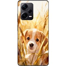 Le Balvo Redmi Note 12 Pro Plus Uyumlu Golden Köpek Baskılı Silikon Kılıf