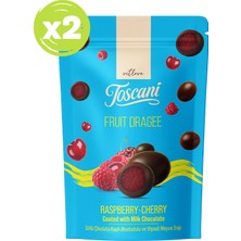 Toscani Sütlü Çikolata Kaplı Ahududu ve Vişneli Meyve Draje 2 x 60GR