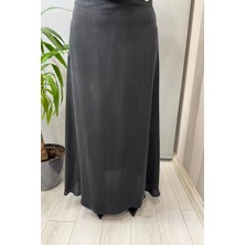 Miss Dalida Düz Renk Cupro Etek Siyah T26Y-2007