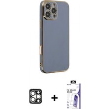 Pileli Store Pilelistore™ iPhone 16 Pro Max Kılıf Yankı Serisi - Siyah Bilvis 3x Ar Hd Cam Ekran Koruyucu + Pvd Metal Kamera Lens - Gs