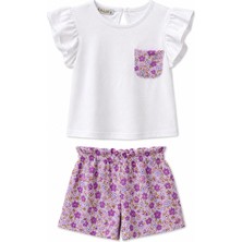 Baby Lory Kids Store Kız Çocuk Çiçekli Şort Takım
