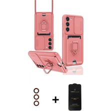 Marsilyan™- Galaxy S23 Plus Kılıf Vadi Form Prime - Siyah 6d Antistatik Mat Seramik Hayalet Nano Ekran Koruyucu + Metal Kamera Lens - Kı