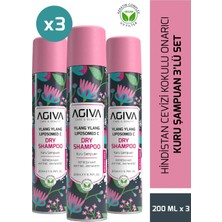 Agiva Ylang Ylang Liposomed C Kuru Şampuan 3 Parça Hacim ve Dolgunluk Veren Vegan İçerik