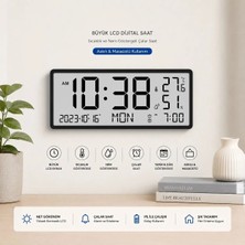 Shipment Çok Fonksiyonlu LCD Ekran Dijital Duvar Masa Saati Zaman Çift Alarm Tarih Sıcaklık Nem