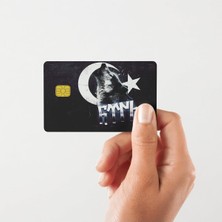 Skygo Bozkurt Türk Çipli/çipsiz Kart Stickerı Kaplama (Yüksek Kalite)