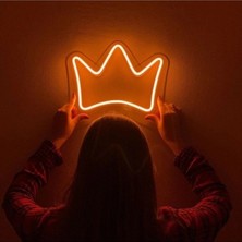 Çakra Kral Taçı Neon LED Dekoratif Duvar Aydınlatması Neon Duvar Yazısı Sihirli LED