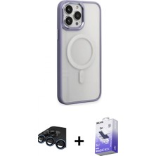Pileli Store Pilelistore™ iPhone 15 Pro Kılıf Yankı Işık Özel Seri - Siyah Bilvis 5in1 5d Magic Hayalet Cam Ekran Koruyucu + Raze Metal Kamera Lens - Lt