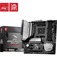 MSI Msı Mag B550M Mortar Max Wi-Fi Am4 Ddr4 Micro Atx Anakart Outlet
