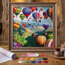 Hi Stone 5d Elmas Taş Işleme Kiti 30X30 cm Balonlar Desen