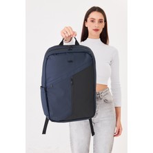 Superbag 15.6-17.3 Inç Laptop Sırt Çantası 5 Bölmeli Su Itici Kumaş Korumalı Notebook Çantası 6520