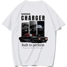 Brz Collection Unisex Oversize Built To Perform T-Shirt (Beyaz)