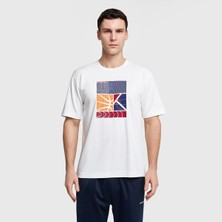 Lescon Erkek Basketbol Ekru Kısa Kol T-Shırt 26B-1053