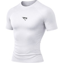 Gym Viper Compression Beyaz Siyah Tişört