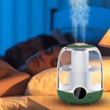 Skygo 3 Litre Hacimli Humidifier Buhar Makinesi Nemlendirici Aroma Terapi Difüzörü 3000 ml Kapasiteli 21X16 cm Ev Ofis Spa Oda Nemlendirici K07 (Yeşil)