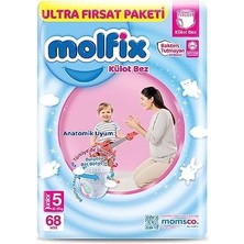 Skygo Molfix Külot Bez 5 Beden Junior Ultra Fırsat Paketi 68 Adet