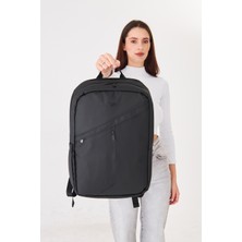 Superbag 15.6-17.3 Inç Laptop Sırt Çantası 5 Bölmeli Su Itici Kumaş Korumalı Notebook Çantası 6520