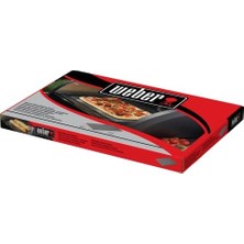 Skygo Pizza Taşı - Dikdörtgen (44 x 30 Cm), Sırlı Kordiyerit Barbekü Pizza Taşı, Hızlı Isıtma, Tüm Izgaralara Uyar (Ø 57 Cm, Gaz, Pelet, Elektrikli) - Siyah (18414)